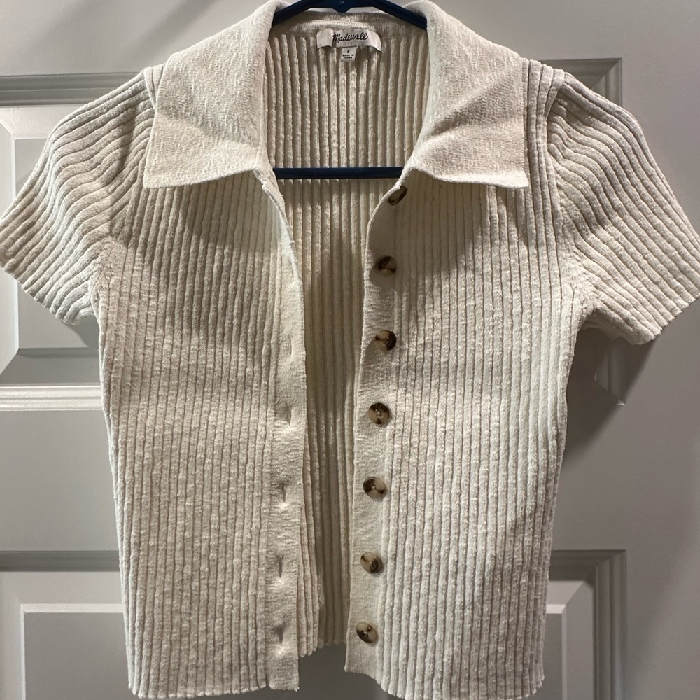 Cream collared sweater